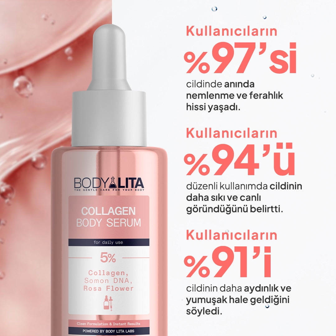 BodyLita Collagen ve %5 Aktif Serum İçerikli Vücut Serumu 